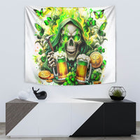 Irish Skull Tapestry I Whisper Back Bring Beer - Wonder Print Shop