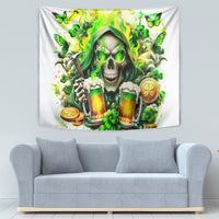Irish Skull Tapestry I Whisper Back Bring Beer - Wonder Print Shop