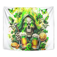 Irish Skull Tapestry I Whisper Back Bring Beer - Wonder Print Shop