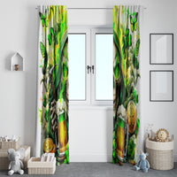 Irish Skull Window Curtain I Whisper Back Bring Beer - Wonder Print Shop