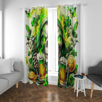 Irish Skull Window Curtain I Whisper Back Bring Beer - Wonder Print Shop