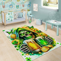 Irish Skull Area Rug To Wash Down Another Beer To Wash Down This Beer - Wonder Print Shop
