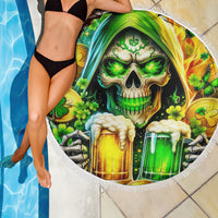 Irish Skull Beach Blanket To Wash Down Another Beer To Wash Down This Beer - Wonder Print Shop