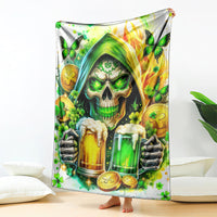 Irish Skull Blanket To Wash Down Another Beer To Wash Down This Beer