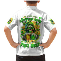 Irish Skull Family Matching Mermaid Dress and Hawaiian Shirt To Wash Down Another Beer To Wash Down This Beer - Wonder Print Shop