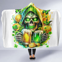 Irish Skull Hooded Blanket To Wash Down Another Beer To Wash Down This Beer