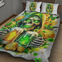 Irish Skull Quilt Bed Set To Wash Down Another Beer To Wash Down This Beer - Wonder Print Shop