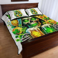 Irish Skull Quilt Bed Set To Wash Down Another Beer To Wash Down This Beer - Wonder Print Shop