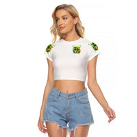 Irish Skull Raglan Cropped T Shirt To Wash Down Another Beer To Wash Down This Beer - Wonder Print Shop