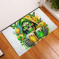 Irish Skull Rubber Doormat To Wash Down Another Beer To Wash Down This Beer - Wonder Print Shop