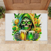 Irish Skull Rubber Doormat To Wash Down Another Beer To Wash Down This Beer - Wonder Print Shop