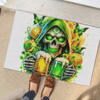 Irish Skull Rubber Doormat To Wash Down Another Beer To Wash Down This Beer - Wonder Print Shop
