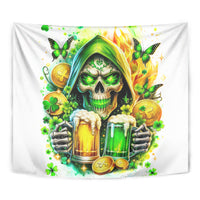 Irish Skull Tapestry To Wash Down Another Beer To Wash Down This Beer - Wonder Print Shop