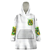 Irish Skull Wearable Blanket Hoodie To Wash Down Another Beer To Wash Down This Beer - Wonder Print Shop
