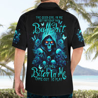 Witch Skull Hawaiian Shirt The Good Girl In Me Got Tired Of The Bullshit - Wonder Print Shop