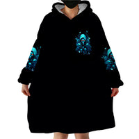 Witch Skull Wearable Blanket Hoodie The Good Girl In Me Got Tired Of The Bullshit - Wonder Print Shop