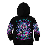 Fairy Skull Kid Hoodie Bitch I'm Not A Princess I'm The Fucking Queen - Wonder Print Shop