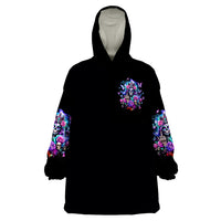 Fairy Skull Wearable Blanket Hoodie Bitch I'm Not A Princess I'm The Fucking Queen - Wonder Print Shop