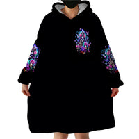 Fairy Skull Wearable Blanket Hoodie Bitch I'm Not A Princess I'm The Fucking Queen - Wonder Print Shop