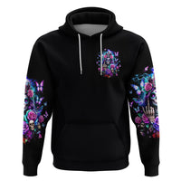 Fairy Skull Zip Hoodie Bitch I'm Not A Princess I'm The Fucking Queen - Wonder Print Shop
