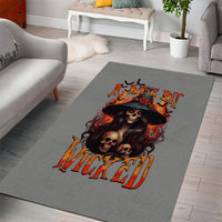 Witch Skull Area Rug A Wee Bit Wicked - Wonder Print Shop