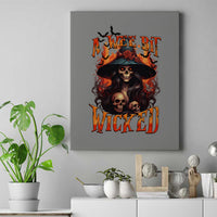 Witch Skull Canvas Wall Art A Wee Bit Wicked - Wonder Print Shop