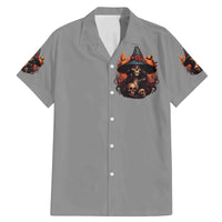 Witch Skull Family Matching Mermaid Dress and Hawaiian Shirt A Wee Bit Wicked - Wonder Print Shop