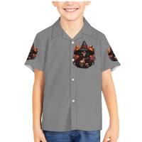 Witch Skull Family Matching Mermaid Dress and Hawaiian Shirt A Wee Bit Wicked - Wonder Print Shop