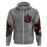 Witch Skull Hoodie A Wee Bit Wicked - Wonder Print Shop
