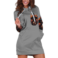 Witch Skull Hoodie Dress A Wee Bit Wicked - Wonder Print Shop