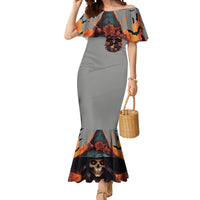 Witch Skull Mermaid Dress A Wee Bit Wicked - Wonder Print Shop