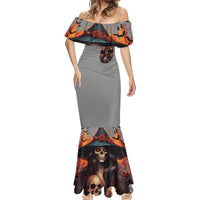 Witch Skull Mermaid Dress A Wee Bit Wicked - Wonder Print Shop