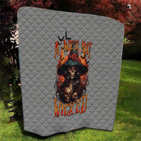 Witch Skull Quilt A Wee Bit Wicked - Wonder Print Shop