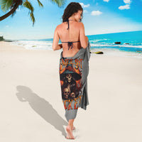 Witch Skull Sarong A Wee Bit Wicked - Wonder Print Shop
