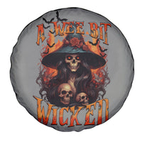 Witch Skull Spare Tire Cover A Wee Bit Wicked - Wonder Print Shop