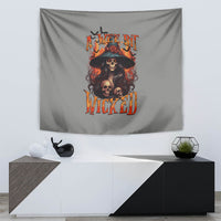 Witch Skull Tapestry A Wee Bit Wicked - Wonder Print Shop