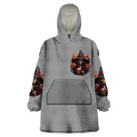 Witch Skull Wearable Blanket Hoodie A Wee Bit Wicked - Wonder Print Shop