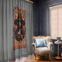 Witch Skull Window Curtain A Wee Bit Wicked - Wonder Print Shop