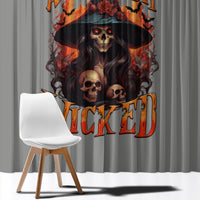 Witch Skull Window Curtain A Wee Bit Wicked - Wonder Print Shop
