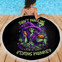 Witch Skull Beach Blanket Don't Make Me Get The Flying Monkey - Wonder Print Shop