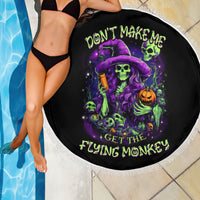 Witch Skull Beach Blanket Don't Make Me Get The Flying Monkey - Wonder Print Shop