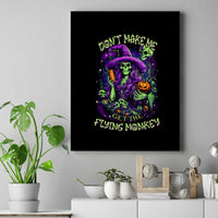 Witch Skull Canvas Wall Art Don't Make Me Get The Flying Monkey - Wonder Print Shop