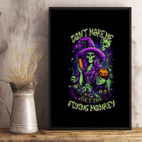 Witch Skull Canvas Wall Art Don't Make Me Get The Flying Monkey - Wonder Print Shop