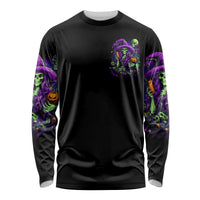 Witch Skull Long Sleeve Shirt Don't Make Me Get The Flying Monkey - Wonder Print Shop