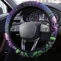 Witch Skull Steering Wheel Cover Don't Make Me Get The Flying Monkey - Wonder Print Shop