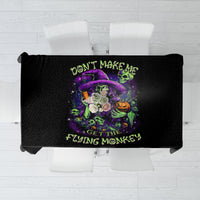 Witch Skull Tablecloth Don't Make Me Get The Flying Monkey - Wonder Print Shop