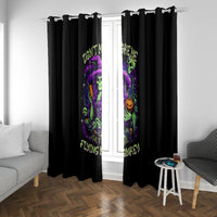 Witch Skull Window Curtain Don't Make Me Get The Flying Monkey - Wonder Print Shop