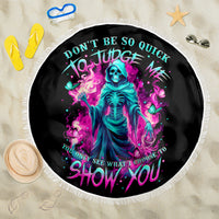 Witch Skull Beach Blanket Don't Be So Quick To Judge Me - Wonder Print Shop