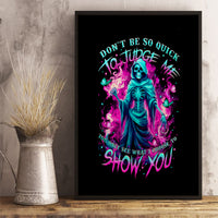 Witch Skull Canvas Wall Art Don't Be So Quick To Judge Me - Wonder Print Shop