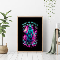 Witch Skull Canvas Wall Art Don't Be So Quick To Judge Me - Wonder Print Shop